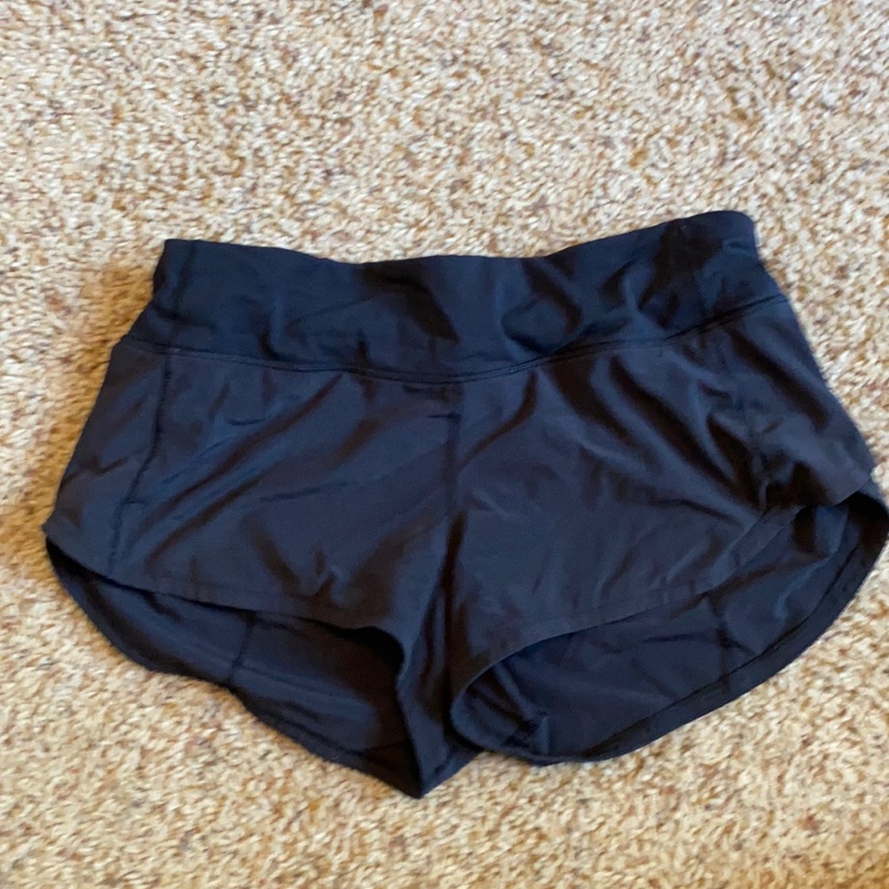 Black Lululemon Speed Up Shorts